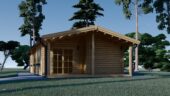Blockbohlenhaus LUDWIG (Isoliert, 44+44 mm), 6x12m, 72m² – Bild 4