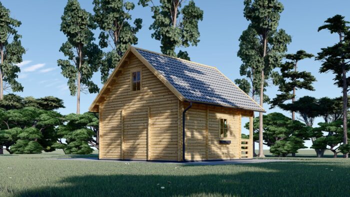 Blockbohlenhaus LANDSHUT (44 mm) · 50 m² – Bild 3