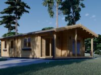 Blockbohlenhaus MATREI (44+44 mm Isoliert), 6x10m, 60m²