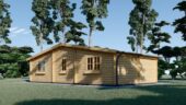Blockbohlenhaus FRITZ (44+44mm) 60m² Isoliert – Bild 5