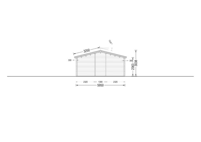 Blockbohlenhaus BIRGIT (44+44 mm) · 6 × 19 m · 114 m² · Isoliert – Bild 11