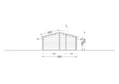 Blockbohlenhaus BOZEN (66mm), 15x6m, 90m² – Bild 12