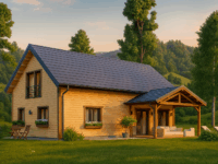 Holzhaus VERENA Isoliert, 66 mm + Holzverschalung, 110 m²