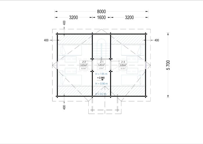 Blockbohlenhaus ERNI (66 mm) 70 m² – Bild 7