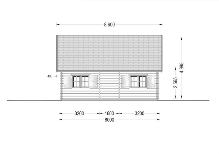 Blockbohlenhaus ERNI (66 mm) 70 m² – Bild 10