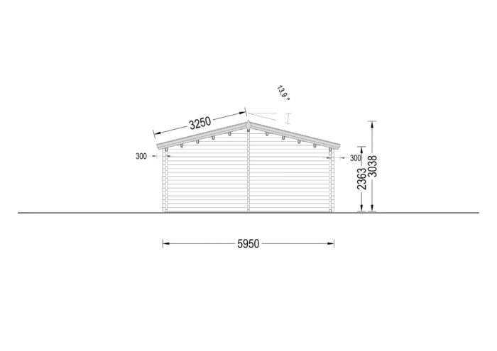 Blockbohlenhaus LUDWIG (66mm), 6x12m, 72m² – Bild 10