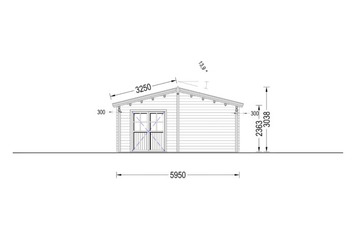 Blockbohlenhaus LUDWIG (66mm), 6x12m, 72m² – Bild 7