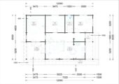Blockbohlenhaus SCHLADMING (66 mm) 96 m² – Bild 6