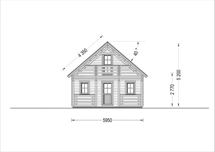 Blockbohlenhaus LANDSHUT (44 mm) · 50 m² – Bild 8
