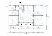 Blockbohlenhaus FLORENZ (66mm), 100m² + 20m² Terrasse – Bild 9