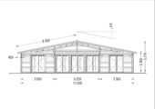 Blockbohlenhaus FLORENZ (66mm), 100m² + 20m² Terrasse – Bild 10