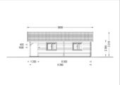 Blockbohlenhaus FLORENZ (66mm), 100m² + 20m² Terrasse – Bild 11