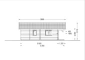 Blockbohlenhaus FLORENZ (66mm), 100m² + 20m² Terrasse – Bild 8