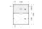 Blockbohlenhaus mit Schlafboden SALLY (44mm), 27m² – Bild 7