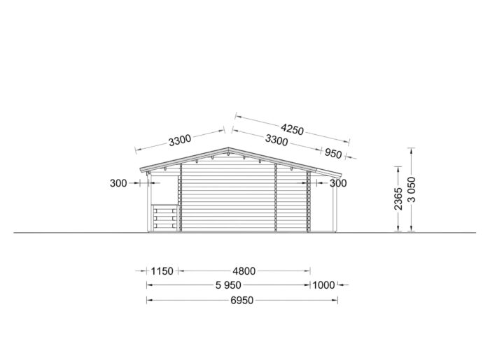 Blockbohlenhaus TRAUNSEE (44 mm) · 50 m² – Bild 9