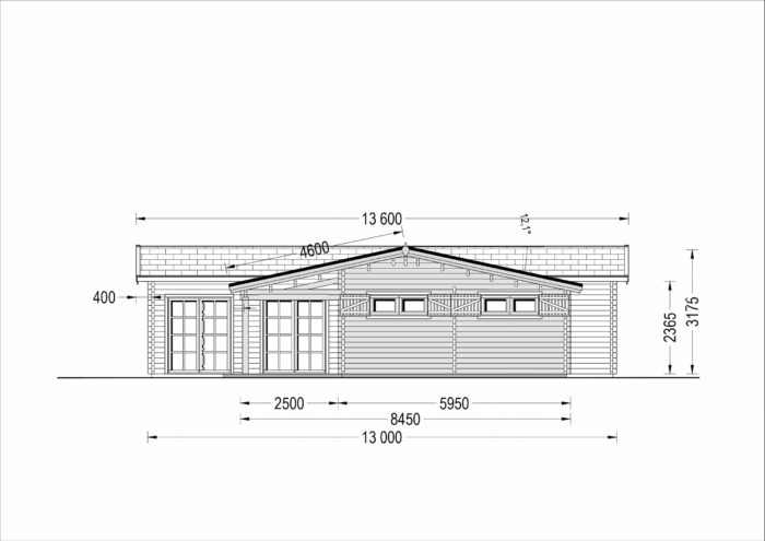 Blockbohlenhaus SEEFELD  (66mm) 105m² – Bild 8