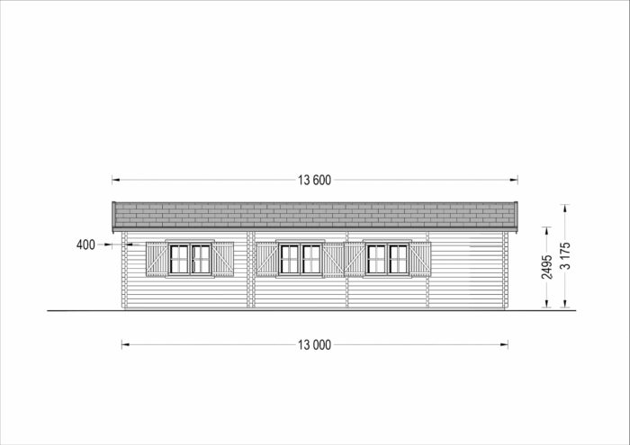 Blockbohlenhaus SEEFELD  (66mm) 105m² – Bild 10