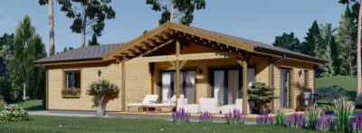 Bungalow Aurora Isoliert 66mm + Holzverschalung),63 m² – Bild 2