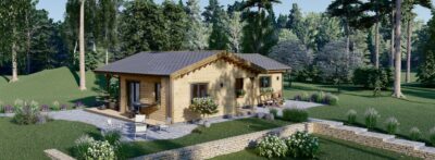 Bungalow Aurora Isoliert 66mm + Holzverschalung),63 m² – Bild 9