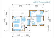 Bungalow Aurora Isoliert 66mm + Holzverschalung),63 m² – Bild 11