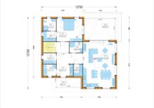 Holzhaus Klagenfurt (PREMIUM Isoliert, 66 mm + Holzverschalung), 150 m² – Bild 3