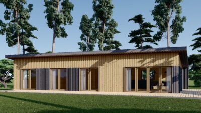 Holzhaus Zürich (66 mm + Holzverschalung), Isoliert 96 m² – Bild 8