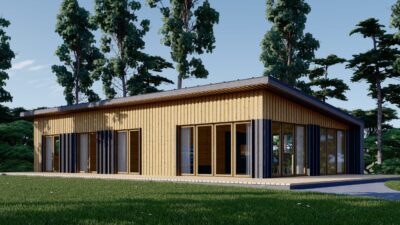 Holzhaus Zürich (66 mm + Holzverschalung), Isoliert 96 m² – Bild 9