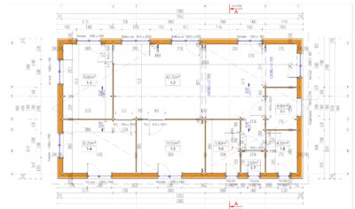 Blockbohlenhaus BERNAU 2 Isoliert, 66 mm + Holzverschalung), 94 m² – Bild 2