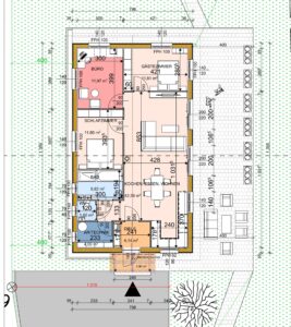 Blockbohlenhaus BERNAU 2 Isoliert, 66 mm + Holzverschalung), 94 m² – Bild 3