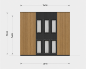 Holzhaus Kulm 4B (Isoliert , 66 mm + Holzverschalung), 49 m² – Bild 9
