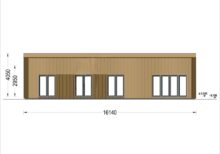 Holzhaus Zürich (66 mm + Holzverschalung), Isoliert 96 m² – Bild 12