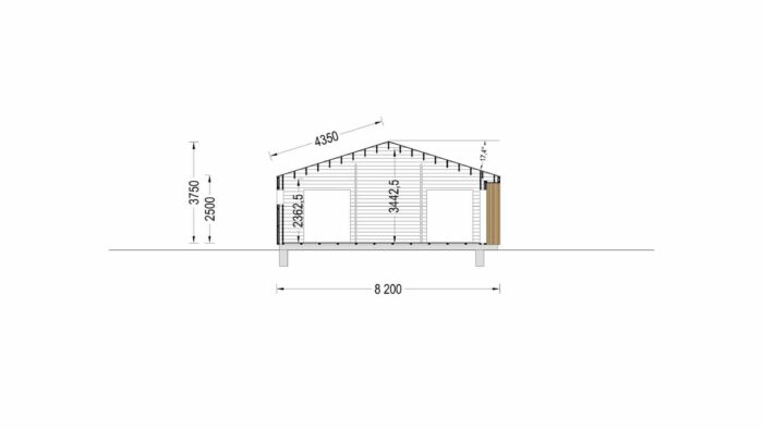 Wohnhaus Enns (66 mm + Holzverschalung) inkl. Isolierung, 130 m²