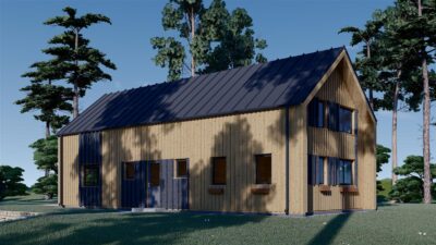 Holzhaus ALPINA(66 mm + Holzverschalung Isoliert ), 120 m² – Bild 4