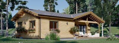 Bungalow Aurora Isoliert 66mm + Holzverschalung),63 m² – Bild 3