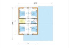 Holzhaus Klagenfurt (PREMIUM Isoliert, 66 mm + Holzverschalung), 150 m² – Bild 2