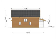 Holzhaus Klagenfurt (PREMIUM Isoliert, 66 mm + Holzverschalung), 150 m² – Bild 6