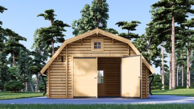 Holzgarage Kansas (44mm), 5x6m, 30m² – Bild 4