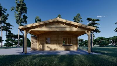 Doppelgarage (44 mm) 6x6m mit Carport 3x6m, 54m² – Bild 2