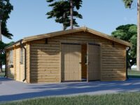 Einzelgarage aus Holz (44mm), 5x6m, 30m²