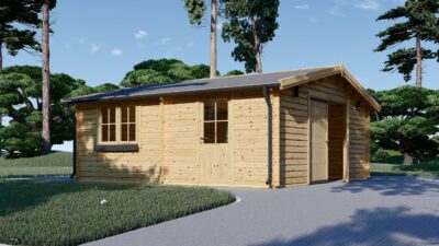 Einzelgarage aus Holz (44mm), 5x6m, 30m² – Bild 5