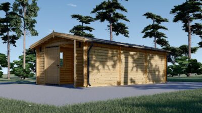 Einzelgarage aus Holz (44 mm), 4x7.5 m, 30 m² – Bild 4