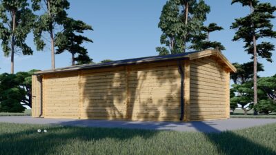 Einzelgarage aus Holz (44 mm), 4x7.5 m, 30 m² – Bild 3