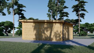 Holzgarage mit Flachdach (44 mm), 3.6x5.4 m, 20 m² – Bild 5