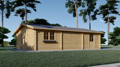 Doppelgarage aus Holz (44mm), 6x8 m, 48m² – Bild 5