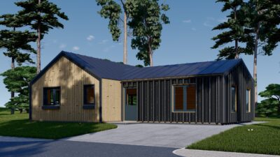 Holzhaus VALENTIN (Isoliert, 66 mm + Holzverschalung), 79 m² – Bild 5