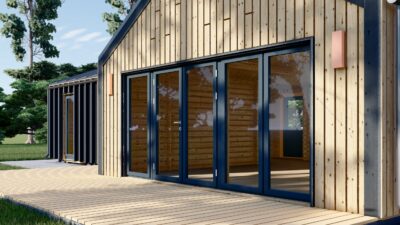 Holzhaus VALENTIN (Isoliert, 66 mm + Holzverschalung), 79 m² – Bild 8