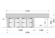 Doppelgarage (44 mm) 6x6m mit Carport 3x6m, 54m² – Bild 10