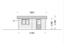 Einzelgarage aus Holz(44 mm), 3.2x5.2m, 16 m² – Bild 9