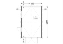 Einzelgarage aus Holz (44 mm), 4x6 m, 24 m² – Bild 6