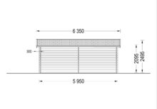 Einzelgarage aus Holz (44 mm), 4x6 m, 24 m² – Bild 10